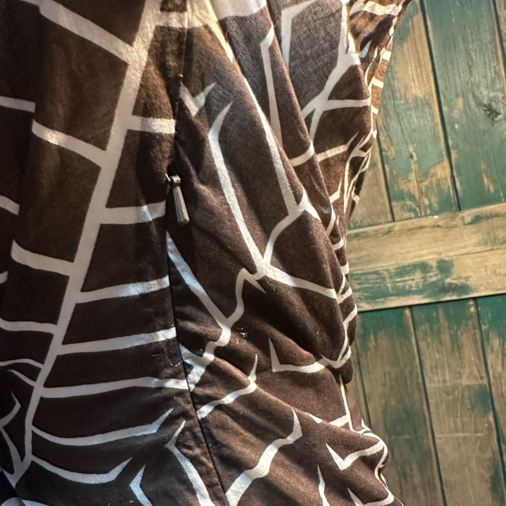 Tory Burch Asymmetrical White and Brown Blouse woman size s - Picture 7 of 14